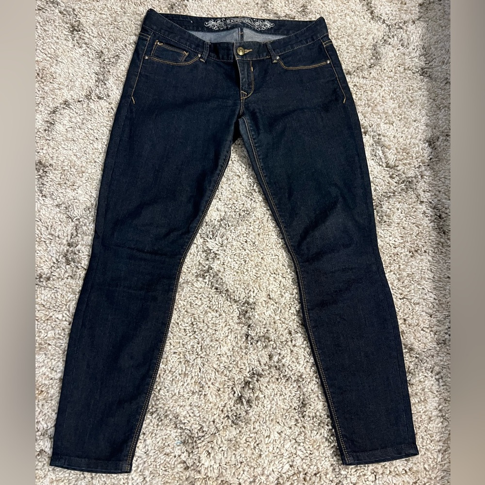Ultra low rise jean legging